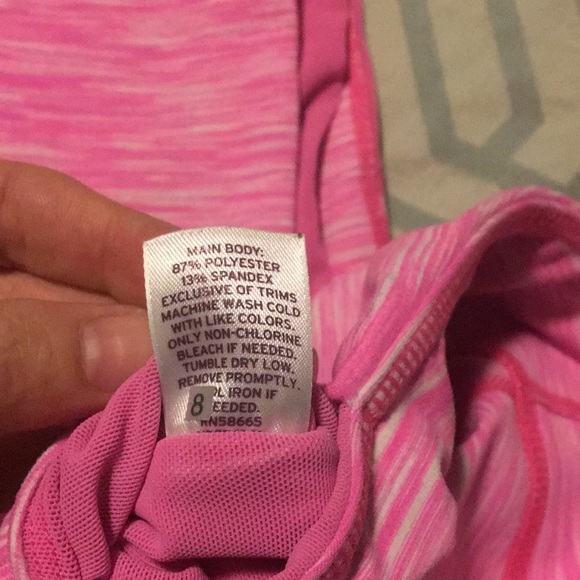 Hot pink and white M Zella capri workout pants - Picture 7 of 7